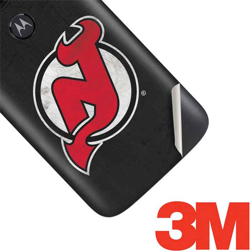 NHL New Jersey Devils Distressed Moto E5 Play Skin